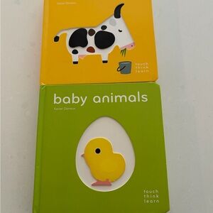 TouchThinkLearn Baby Animals Books 2 book set